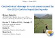 Geotechnical damage in rural areas caused by the 2015 ... · Geotechnical damage in rural areas caused by the 2015 Gorkha Nepal Earthquake. ... In the Armala area, while sinkhole