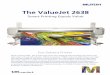 The ValueJet 2638 - Large Format Scanners and Large ValueJet 2638 Mutohâ€™s ValueJet 2638 â€“ 104â€‌ grand format printer has a staggered dual-head design that creates