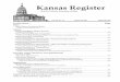 Kansas Register - Kansas Secretary of State | Home · Kansas Register is published weekly and a cumulative index is published annually by ... 1 Kellogg Circle ... the Building Design