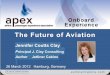 The Future of Aviation - Jetliner Cabinsjetlinercabins.com/pdf/Apex-J-Clay-Presentation.pdf · Courtesy Jet Airways Qantas ... The Future of Aviation Onboard Experience Thank You