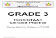 TEKS/STAAR Spiraled Practicestaarmaterials.com/docs/RevisedSamples/Grade3/SpiraledPractice.pdf · TEKS/STAAR Spiraled Practice Correlated by Category/TEKS 