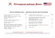 TECHNICAL SPECIFICATIONS - GeneratorJoe Inc. SPECIFICATIONS 1/06 Page Contractor ... INC. 2001 N. 17th Avenue, Melrose Park, Illinois 60160 USA Te ... LR55H AT 7 METERS 9 HP HONDA,