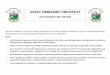 GREAT ZIMBABWE UNIVERSITY · The Great Zimbabwe University is inviting applications ... Block Release Programmes in the Schools of Commerce and Social ... ‘O’ level passes including
