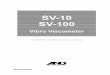 SV 0001EText - sahinlerkimya.com kullanma klavuzu.pdf · 3-3-1 SV-10 ... indicating 0.01 mPa?s is ... Install the viscometer where it is not exposed to direct sunlight and it is not