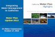 Integrating Water Management in California Water Plan ... · Water Management in California . Water Plan ... Jan. 2012. Jan. 2013. Jan. 2014. Nov 2010 . Launch Update ... Groundwater