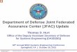 Department of Defense (DoD) Joint Federated Assurance ... · 2015/10/28 | Page-1 Distribution Statement A ... - Prime, subcontractors - Vendors, commercial parts manufacturers - 3