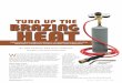 Turn up The Brazing heaT - The Harris Products Group · Turn up The Brazing heaT ... filler metals used for aluminum melt just below this temper-ature, ... Skills-USA event, 