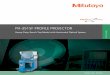 PH-3515F PROFILE PROJECTOR€¦ · PH-3515F PROFILE PROJECTOR ... • Digital angle measurement of 1' or 0.01° with built in angle counter. ... incremental mode switching, 