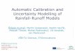 Automatic Calibration and Uncertainty Modelling of … · Automatic Calibration and Uncertainty Modelling of Rainfall-Runoff Models Štěpán Kuchař, Martin Golasowski, Radim 