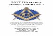 2017 Directory -  · PDF file2017 Directory Masonic District No. 2 The Most Worshipful Grand Lodge Ancient, Free, and Accepted Masons of the Commonwealth of