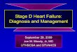 Stage D Heart Failure: Diagnosis and Management€¦ ·  · 2011-09-06Heart Failure - Goals ... investigation) –best for short term reversible ... Bristow MR et al. “Management