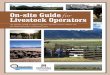 On-site Guide for Livestock Operators - | Montana …macdnet.org/.../2015/12/On-site_Guide_for_Livestock_Operators.pdf · On-site Guide for Livestock Operators. ... and help you design,