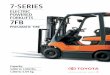 ELECTRIC POWERED FORKLIFTS 7FB - OGIE'S I 7FB15-30 brochure... · ELECTRIC POWERED FORKLIFTS 7FB PNEUMATIC TIRE Capacity: 3,000 to 7,000 lbs. 1,360 to 3,175 kg. ... The 7FB is the