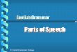 Parts of Speech - Lewis-Palmer High School ·  · 2017-08-22Eight Parts of Speech Nouns Adjectives Conjunctions Interjections . Word that names A Person An Idea A Thing A Place 