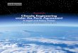 SPECIAL REPORT Climate Engineering under the Paris Agreement · holds a Ph.D. in international environmental law ... Climate Engineering under the Paris Agreement A Legal and Policy