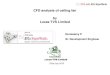 CFD analysis of ceiling fan by Lucas TVS Limited · CFD analysis of ceiling fan by Lucas TVS Limited ... Objective of case study ... Lucas TVS providing the permission to present