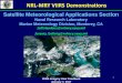 NRL-MRY VIIRS Demonstrations - National Oceanic … lunar irradiance prediction model to allow conversion from DNB radiance to reflectance units R = πI ↑ / [cos(θ m) E m] Enables