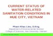 CURRENT STATUS OF WATER-RELATED … files/S7-Pham...College of Sciences, Hue University, Vietnam CURRENT STATUS OF WATER-RELATED SANITATION CONDITIONS IN HUE CITY, VIETNAM ICSS Asia