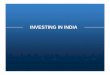 INVESTING IN INDIA - cagds.in · Investing in India – Entry Routes Automatic Route Prior Permission (FIPB) Investing in India General rule No prior permission required Only information