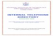 INTERNAL TELEPHONE DIRECTORY - National … TELEPHONE DIRECTORY 1 INDEX Sl. No. Details Page Number 1. Index 1 2. Director, Registrar and Deans 2 3. Head of the Department 3 4. Nodal