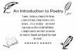 An Introduction to Poetry - HRSBSTAFF Home Pagehrsbstaff.ednet.ns.ca/smileymi/Michael's PDF Poetry/Poetry... · all poetry has this much in common: it is ... it states. Figurative