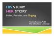 His Story Her Story.pptx - Story Her Story.pdfHIS STORY HER STORY Males, Females, and Singing ... Males females choral repertoire choices Application . ... - Better at multi-tasking