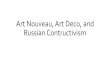 Art Nuveau Art Deco Russian Constructivism - kimnanheehistory.kimnanhee.com/wp-content/uploads/2017/08/... · The pensive female figure seems ... graphic design and architecture