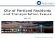 City of Portland Residents and Transportation Issuesmedia.oregonlive.com/roadreport_impact/other/PRESENTATION PPT City...City of Portland Residents and Transportation Issues ... Landline