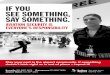 IF YOU SEE SOMETHING, SAY SOMETHING. - Contentful · Play your part in the airport community. If something doesn’t look right or is out of place – report it! IF YOU SEE SOMETHING,