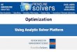REVIEW BASED ON MANAGEMENT SCIENCE - solver · Using Analytic Solver Platform. ... use a linear formulation rather than a nonlinear ... Low, Blend, Feed, Cat, High, BR, BP, CR, CP,