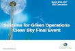 Systems for Green Operations Clean Sky Final Eventcleansky.eu/sites/default/files/inline-files/1. SGO - Systems for... · Systems for Green Operations Clean Sky Final Event March