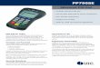 PP790SE - BarcodesInc · PP790SE Advanced PIN Pad ... • Frequent shopper • Customer authentication Capable of displaying up to six different languages, the terminal