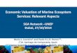 Economic Valuation of Marine Ecosystem Services: Relevant Aspects · Economic Valuation of Marine Ecosystem Services: Relevant Aspects SGA Network –UNEP Dubai, 27/10/2014 Maria