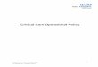 Critical Care Operational Policy - East Cheshire NHS Trust Care... · Critical Care Delivery Group ... would normally be admitted to a specialist paediatric Intensive Care Unit. 