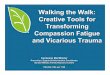 Walking the Walk: Creative Tools for Transforming ... Kits and Training... · PDF fileWalking the Walk: Creative Tools for Transforming Compassion Fatigue and Vicarious Trauma Caroleann