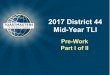 2017 District 44 Mid-Year TLI - d44toastmasters.org ·  2017 District 44 Mid-Year TLI Pre-Work Part I of II
