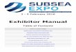 Exhibitor Manual 2016 - Subsea Expo | Aberdeen AECC … access Freight, deliveries and storage Deliveries should be addressed to Aberdeen Exhibition & Conference Centre, Bridge of
