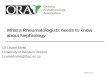 What a Rheumatologists needs to know about …ontariorheum.ca/images/uploads/content_documents/Nephrology_Moist.pdfWhat a Rheumatologists needs to know about Nephrology ... is a risk