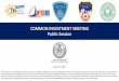 COMMON INVESTMENT MEETING Public Session - Office …€¦ ·  · 2017-06-21THE CITY OF NEW YORK OFFICE OF THE COMPTROLLER June 21, 2017. COMMON INVESTMENT MEETING Public Session