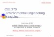 CEE 370 Environmental Engineering Principles - UMass … · CEE 370 Environmental Engineering Principles ... combinations (b) David Reckhow: CEE 370 L#20: 12: ... determination of