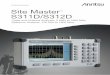Site Master S311D/S312D Product Brochure - AD …€¦ ·  · 2016-05-25Site Master ™ S311D/S312D. ... operation using the Return Loss and VSWR measurements. The Distance-To-Fault
