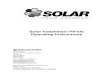 Solar Installation PV100 Operating Instructions - · PDF fileSolar Installation PV100 Operating Instructions - 5 - ... required by IEC 62446, ... Solar Installation PV100 Operating