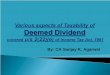 By: CA Sanjay K. Agarwalvoiceofca.in/siteadmin/document/PPT_DeemedDividend… ·  · 2011-01-15A . Shareholder ` being the beneficial owner of shares ` holding not less than 10%