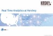 Real Time Analytics at Hershey - OSIsoft Time Analytics at Hershey. ... Kisses, Nuggets, Bars and ... • Smart Labels: Goes beyond the printed labels to provide scannable code for