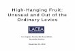 High-Hanging Fruit: Unusual and Out of the Ordinary …documents.jdsupra.com/fe8e9ed8-30fc-4aac-a87c-d118e46667...High-Hanging Fruit: Unusual and Out of the Ordinary Levies Los Angeles