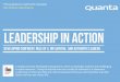 LEADERSHIP IN ACTION - Quanta · Leadership in Action provides you with an experience that you will ... These and other lessons learnt can be taken forward ... I’ve learned so much
