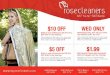 %XPIRES %XPIRES - Rose Cleaners mgrosecleanersrom rose cleaners $10 OFF Bring in your clothes and get $10 off a $30 order of dry cleaning. Wearing apparel only. Must present coupon