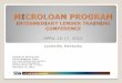 Microloan Program Intermediary Lender Training Conference Reimbursements... · MICROLOAN PROGRAM INTERMEDIARY LENDER TRAINING CONFERENCE . APRIL 16-17, ... (TA Narrative Report “