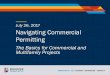 July 26, 2017 Navigating Commercial Permitting - Denver · July 26, 2017 Navigating Commercial Permitting ... – International Plumbing Code ... July 26, 2017 Navigating Commercial