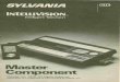 Intellivision I - Video Game Console Library Intellivision Master Component from Sylvania will bring you many years of fun and excitement if you follow a few simple rules to keep it